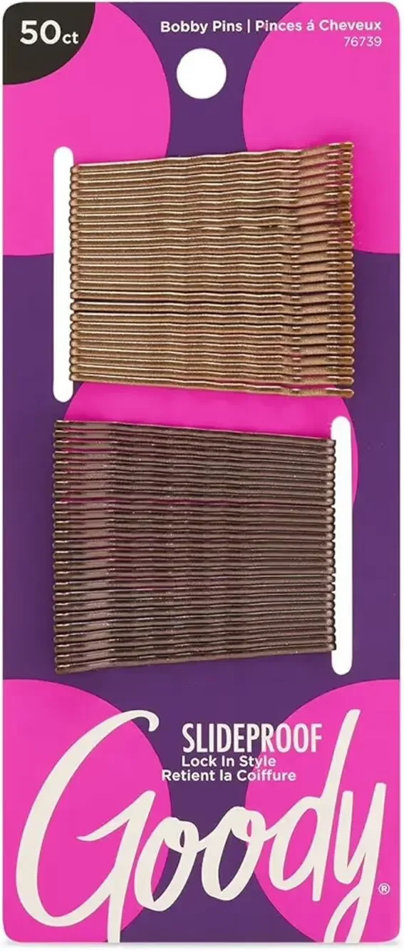 New 48CT Slideproof Bobby Pins Brown